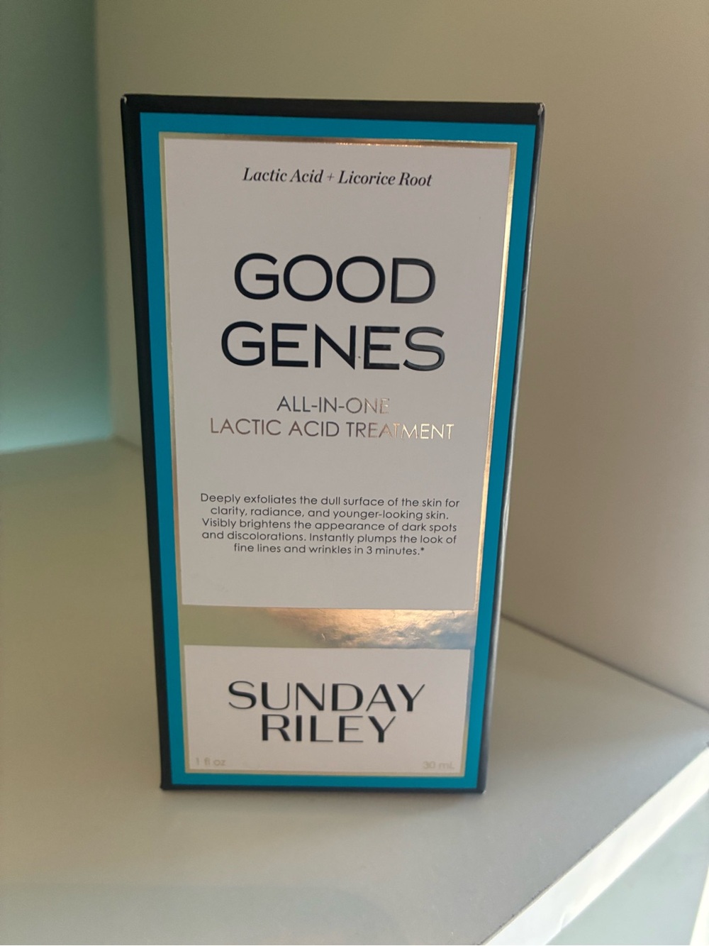 Sunday Riley Good Genes Lactic Acid Treatment — White & Teal